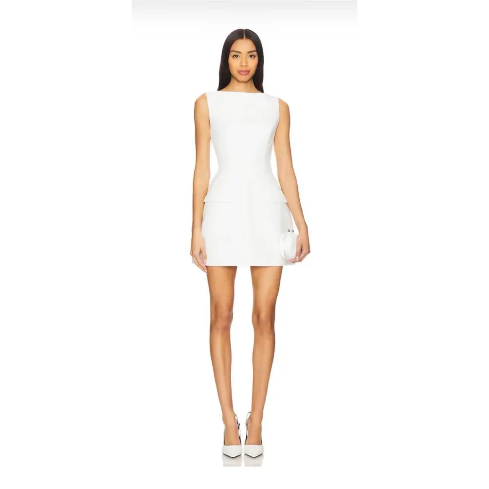 Amanda Uprichard Banco Dress in Ivory Size US Medium $246